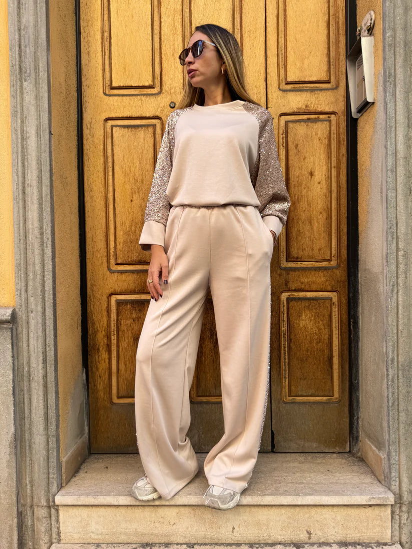 Conjunto Glam: Elegancia Nocturna con Brillo Sutil