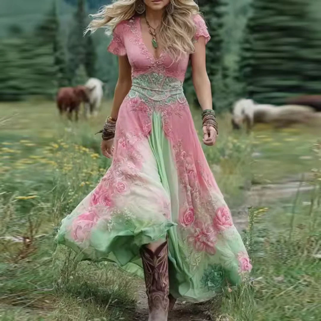 Vestido Boho Aurora™: Elegancia Natural, Espíritu Libre