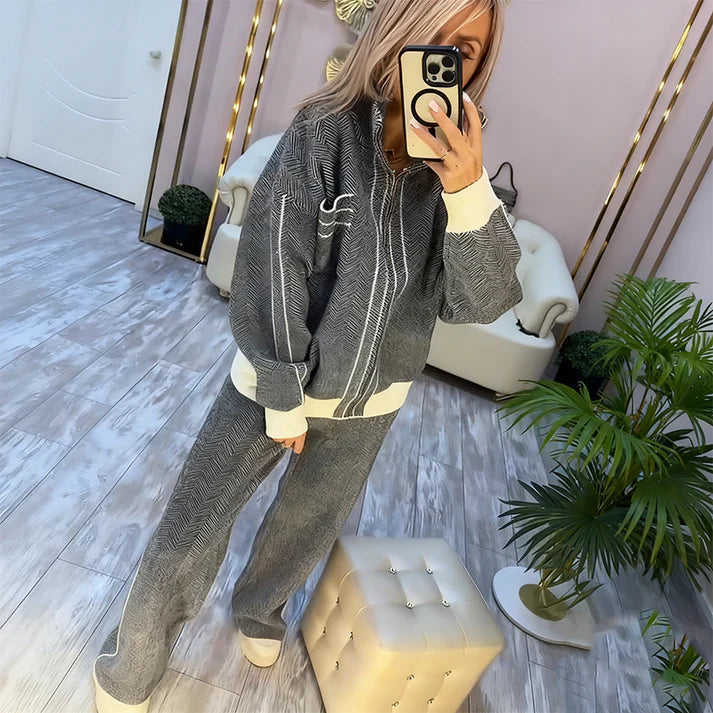 Conjunto Gray Set: Estilo Relajado con Toque Urbano