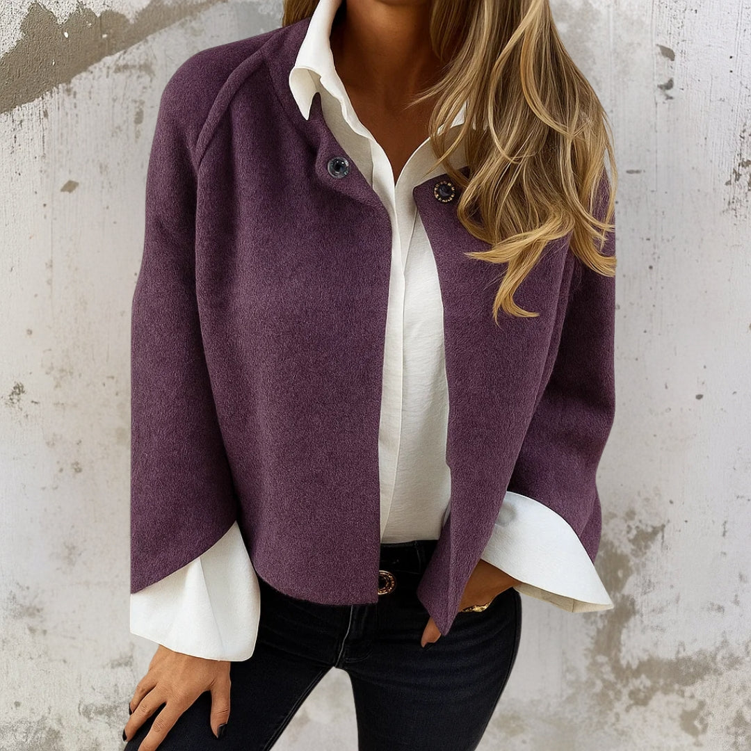 Chaqueta Corta Judith™: La Elegancia del Cachemira, la Protección Windproof