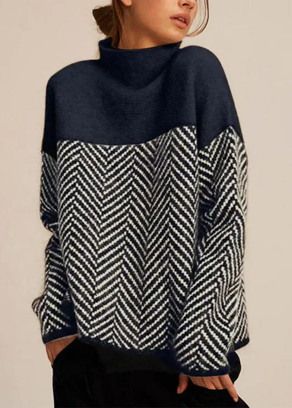 Suéter 'Chevron Chic': Suavidad, Elegancia y un Patrón que Captura Miradas