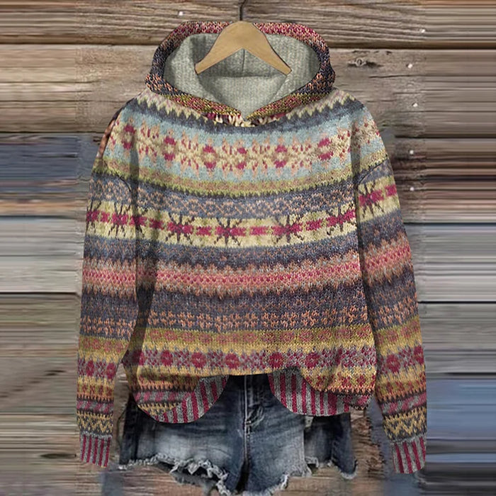 Sudadera Josefin™: Comodidad con Capucha y Estampado Atemporal que Define tu Estilo