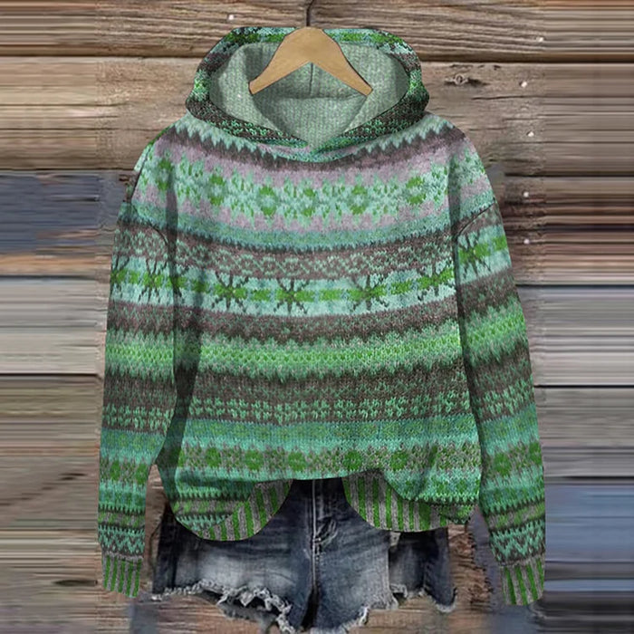 Sudadera Josefin™: Comodidad con Capucha y Estampado Atemporal que Define tu Estilo