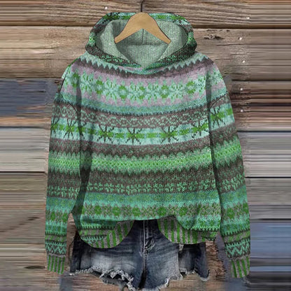 Sudadera Josefin™: Comodidad con Capucha y Estampado Atemporal que Define tu Estilo