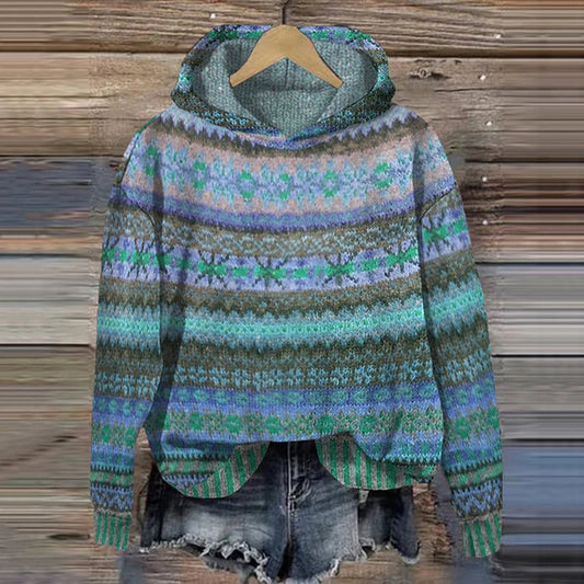 Sudadera Josefin™: Comodidad con Capucha y Estampado Atemporal que Define tu Estilo