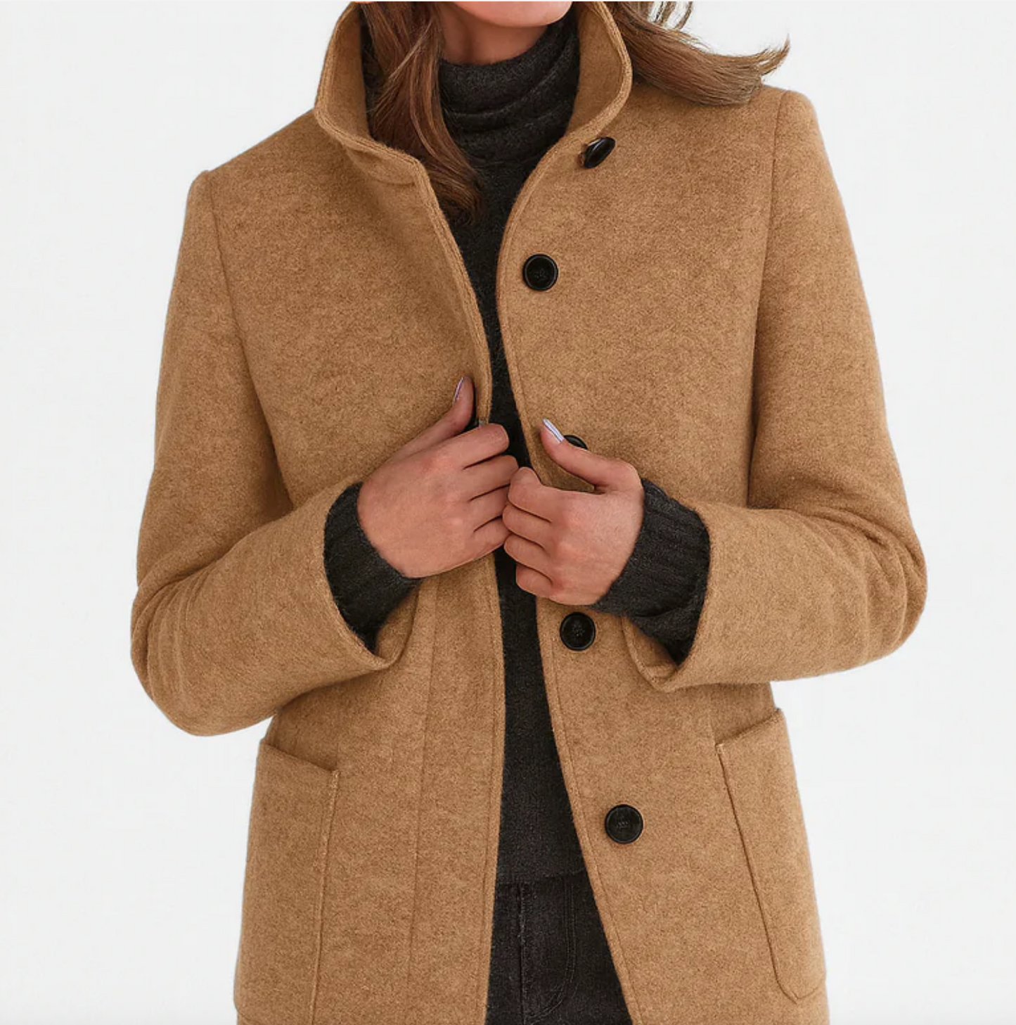 Abrigo 'Stijl': Calidez, Estilo Recto y Protección Moderna