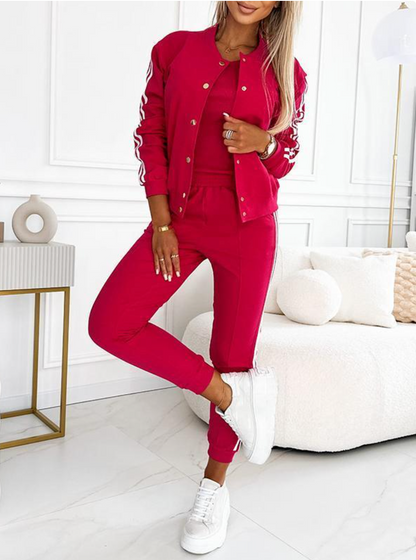 Conjunto Retro Athleisure: Comodidad, Estilo y Calidez de Otoño