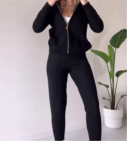 Conjunto de Punto: Lujo Urbano y Estilo Ajustado para Tu Día a Día