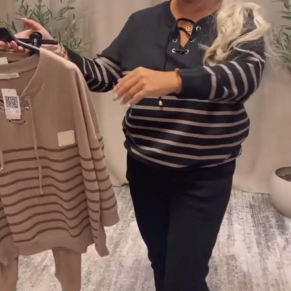 Conjunto Rayado Relajado: La Elegancia Effortless para el Día a Día