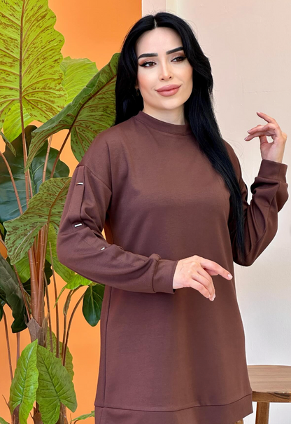 Conjunto de Dos Piezas: Comodidad sin Esfuerzo, Estilo Diario