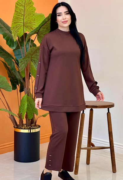 Conjunto de Dos Piezas: Comodidad sin Esfuerzo, Estilo Diario