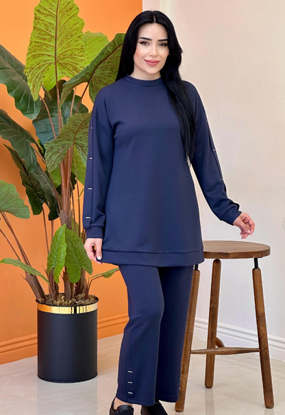 Conjunto de Dos Piezas: Comodidad sin Esfuerzo, Estilo Diario