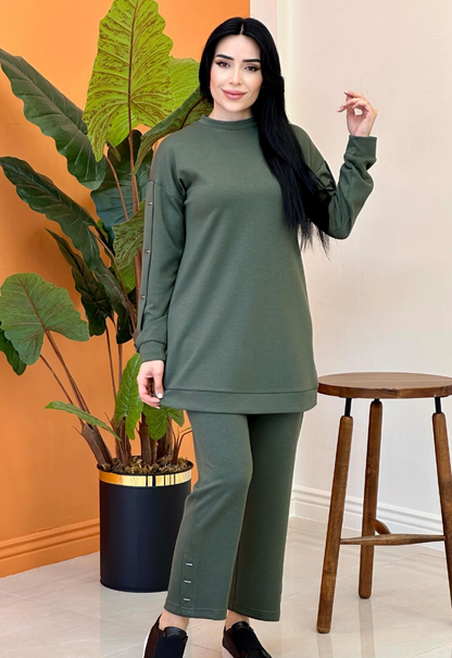 Conjunto de Dos Piezas: Comodidad sin Esfuerzo, Estilo Diario