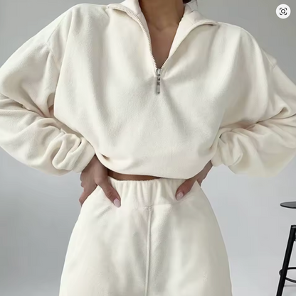 Conjunto Fleece Comfort™ – Abrigo Suave, Estilo Moderno