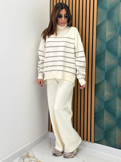 Conjunto Knit Marinero: Clásico, Cómodo y Atemporal