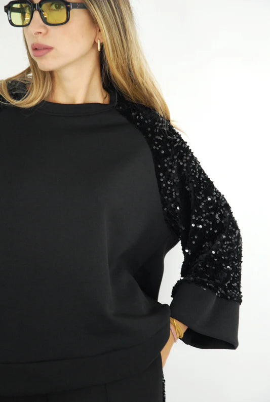 Conjunto Glam: Elegancia Nocturna con Brillo Sutil