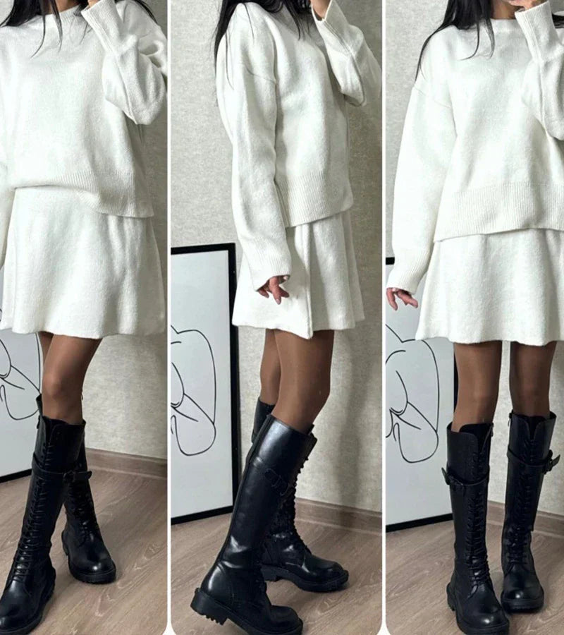 Conjunto Knit Éclat: Elegancia Natural y Confort en un Solo Look