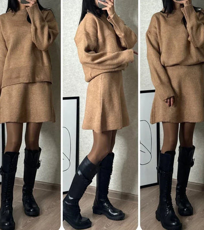 Conjunto Knit Éclat: Elegancia Natural y Confort en un Solo Look