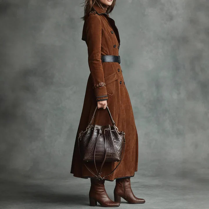 Trench Suede Heritage™ – Elegancia Atemporal en Gamuza Premium