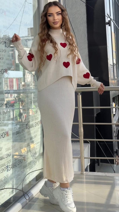 Conjunto Sweet Hearts Luxe™ – Romance, Suavidad y Estilo en Cada Paso