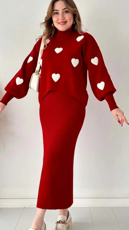 Conjunto Sweet Hearts Luxe™ – Romance, Suavidad y Estilo en Cada Paso