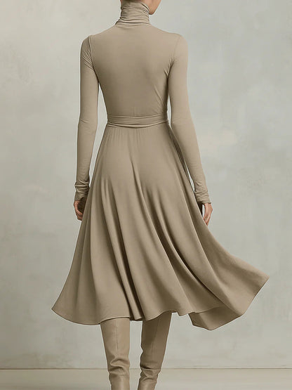 Vestido High Neck Sculpt Luxe™ – Elegancia Sofisticada con Caída Perfecta