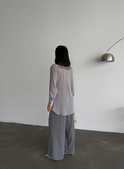 Conjunto "Chiffon Chic": La Fusión Perfecta de Confort y Glamour