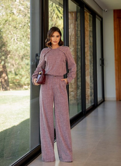 Conjunto Sastrería Flamê DOT: La Elegancia Versátil del Día a Día