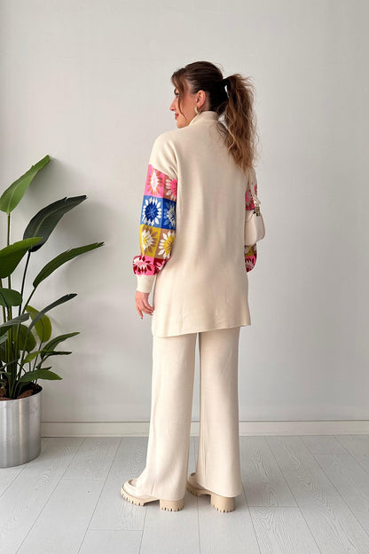 Conjunto de Punto con Bolsillos y Patrón