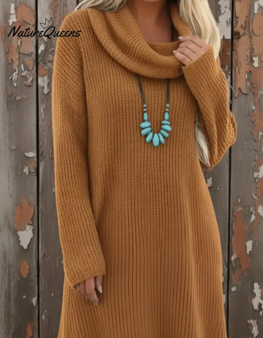 Vestido Cozy Maxi Knit™ – Elegancia Cálida para Tus Días de Invierno