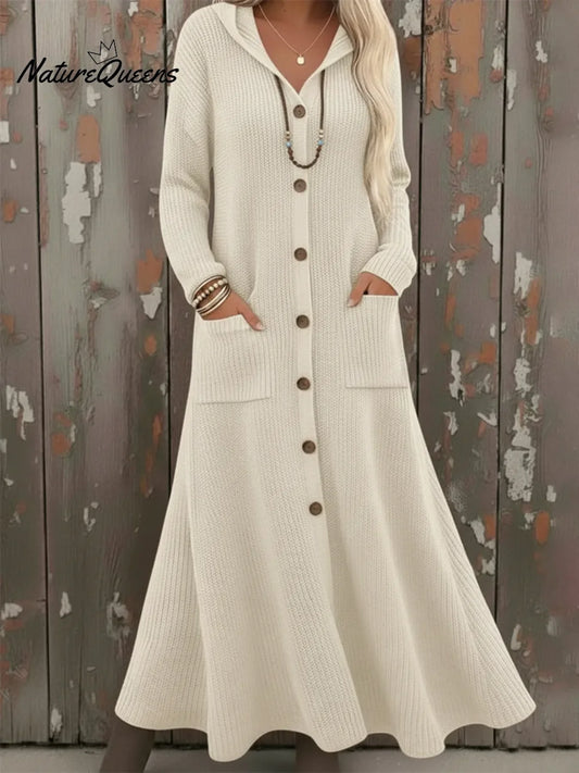 Vestido Knit Cozy Hood™ – Calidez, Estilo y Versatilidad en Cada Paso