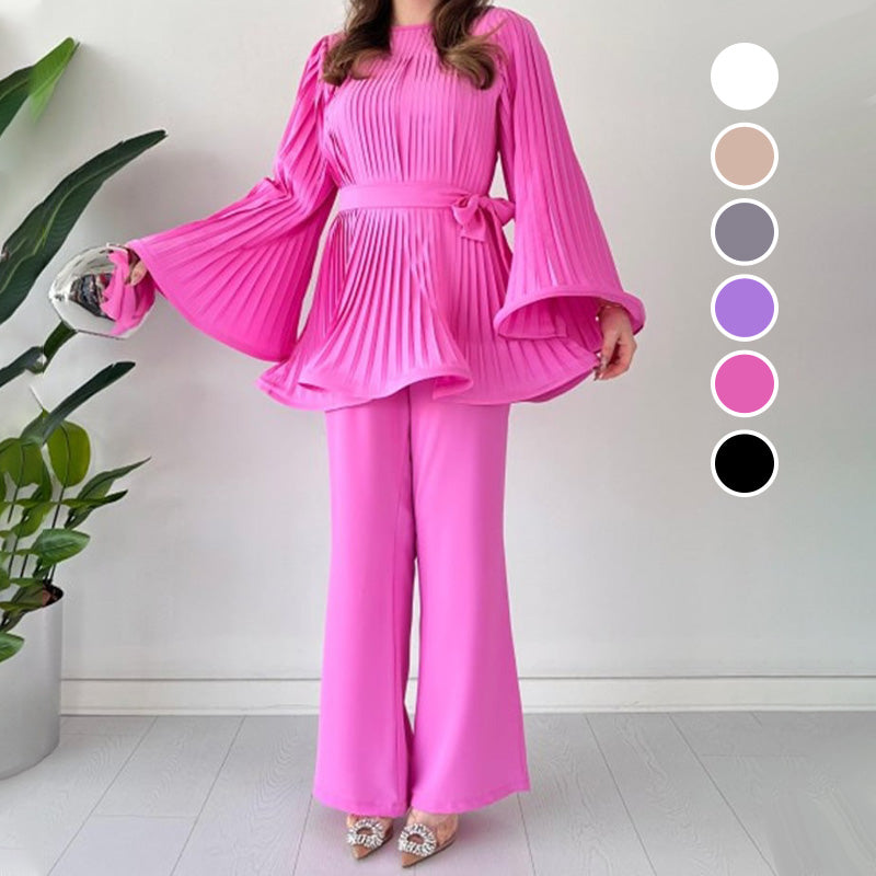 Conjunto de Dos Piezas: Elegancia Fluida y Comodidad Total