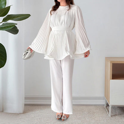 Conjunto de Dos Piezas: Elegancia Fluida y Comodidad Total