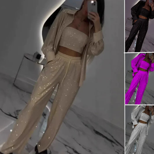 Conjunto Glam Spark: Brillo, Elegancia y Confianza en Cada Movimiento