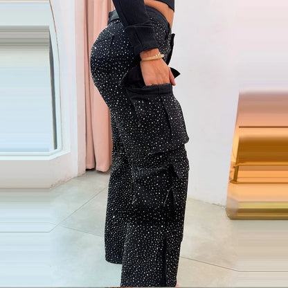 Pantalón Stellar Cargo: Brillo Urbano con Actitud