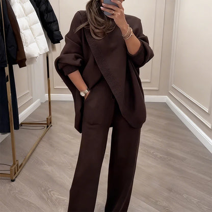 Conjunto Wrap Set: Elegancia Relajada con Estilo Contemporáneo