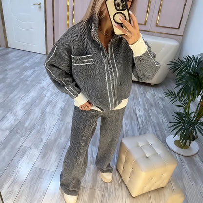 Conjunto Gray Set: Estilo Relajado con Toque Urbano