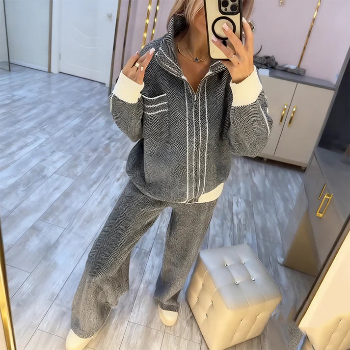 Conjunto Gray Set: Estilo Relajado con Toque Urbano