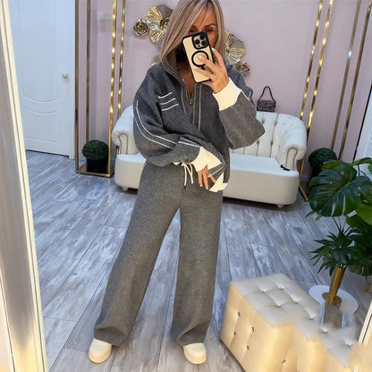 Conjunto Gray Set: Estilo Relajado con Toque Urbano