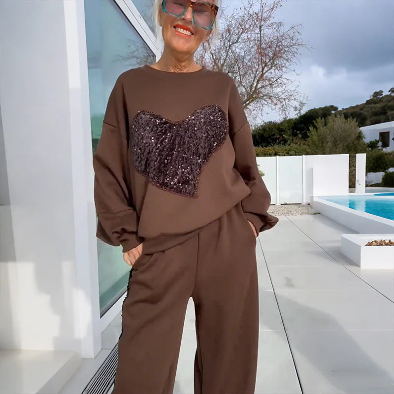 Conjunto Cozy Heart Luxe™ – Comodidad Chic con Estilo Romántico