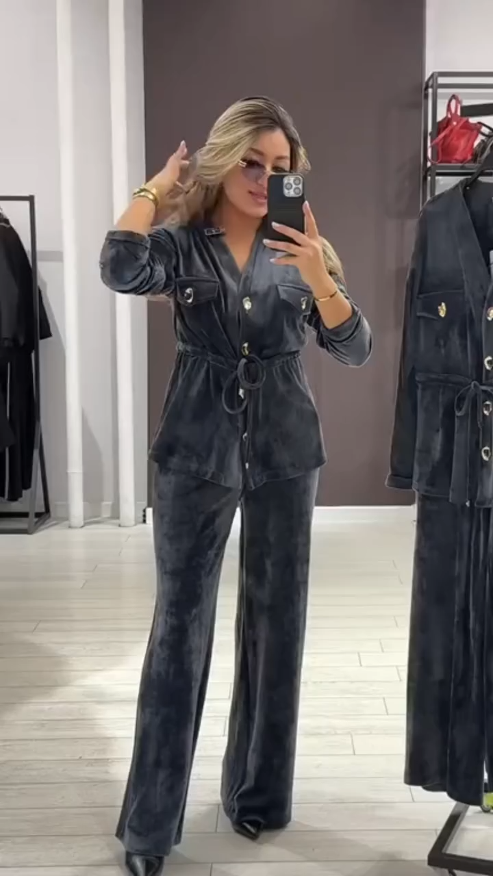 Conjunto VelSet: Suavidad, Brillo y Estilo Contemporáneo