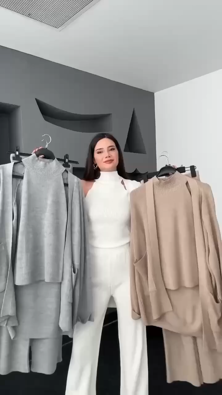 Conjunto Elegant Knit: Suavidad, Estilo y Equilibrio