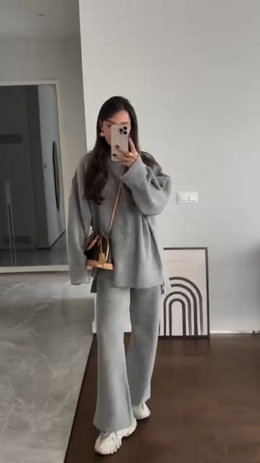 Conjunto Cozy Knit Balance: Textura, Calidez y Estilo en Armonía