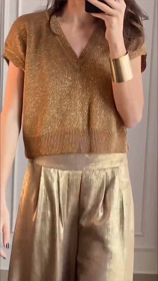 Conjunto Gold Set: Brillo Sofisticado con Elegancia Atemporal