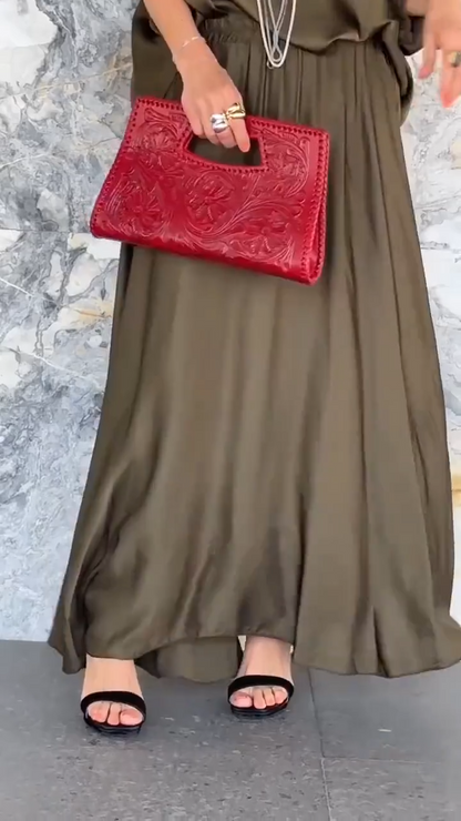 Conjunto Satin Luxury Flow™ – Elegancia Suave con Brillo Natural