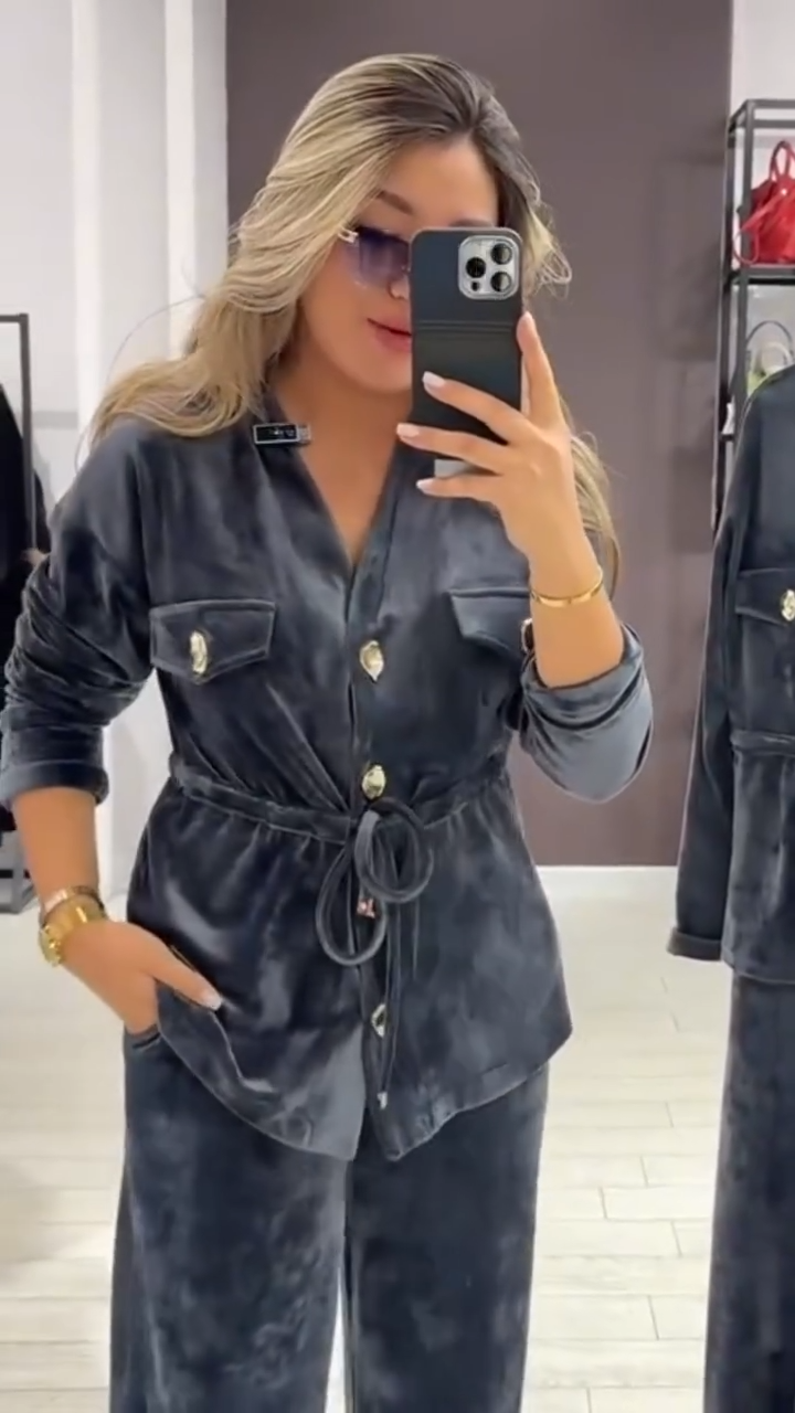 Conjunto VelSet: Suavidad, Brillo y Estilo Contemporáneo