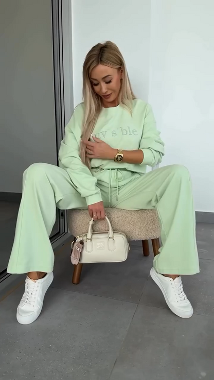 Conjunto Pastel CozyFit™ – Suavidad, Comodidad y Estilo en un Solo Look