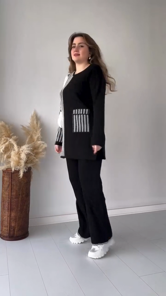 Conjunto Knit Line Premium™ – Estilo Moderno con Tejido Suave y Favorecedor